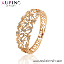 52167 xuping mujeres brazaletes de cobre ambiental 18k chapado en oro